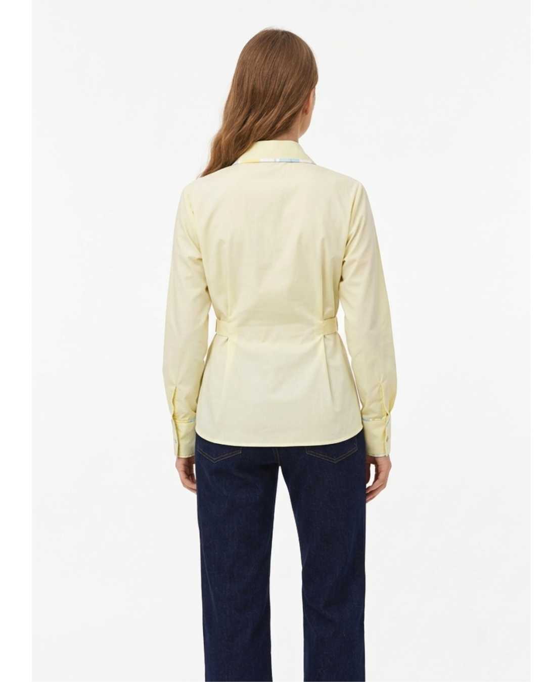 Yellow Side Cinch Shirt