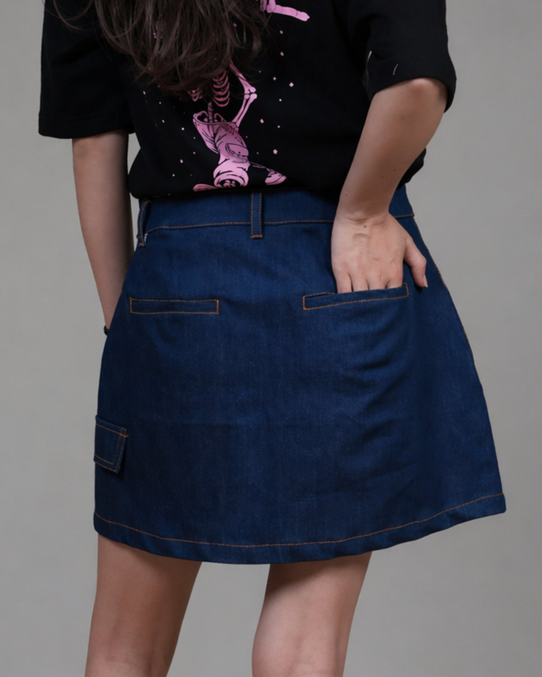 Urban edge denim skIrt