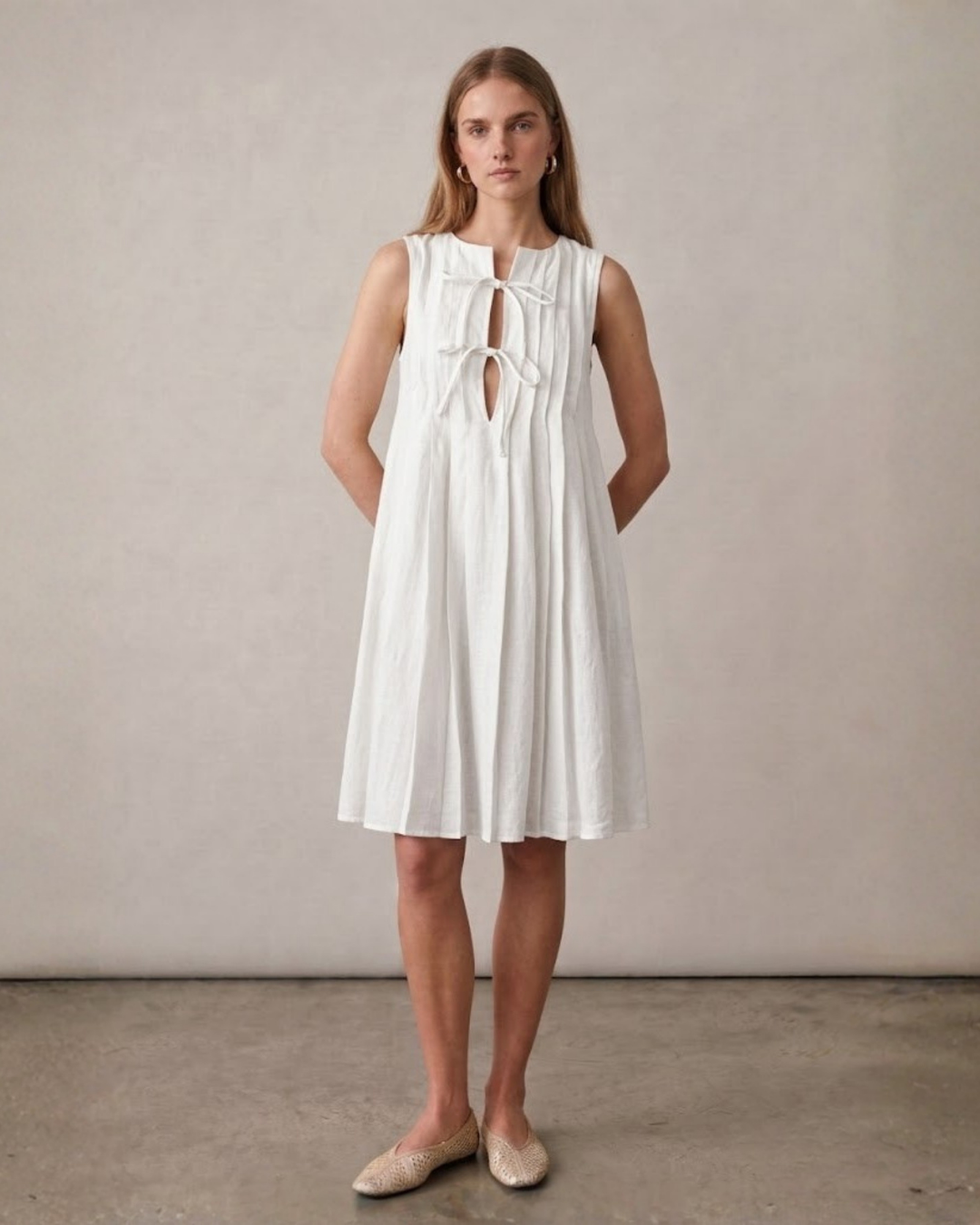 Origami A-Line Dress
