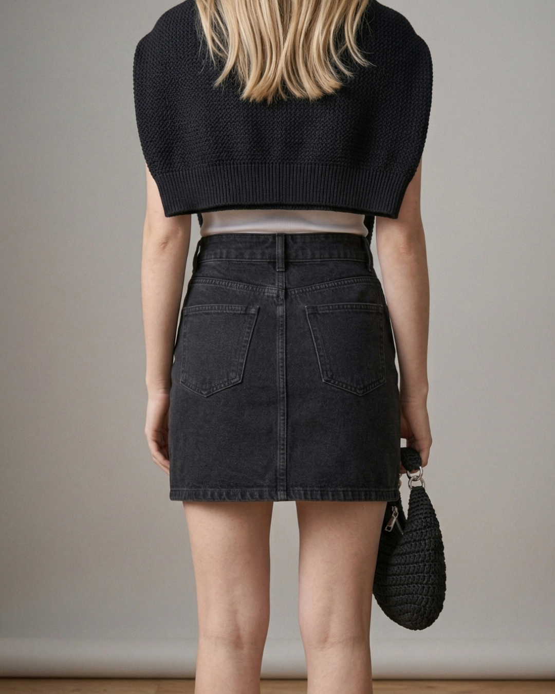 Carbon Utility Mini Skirt