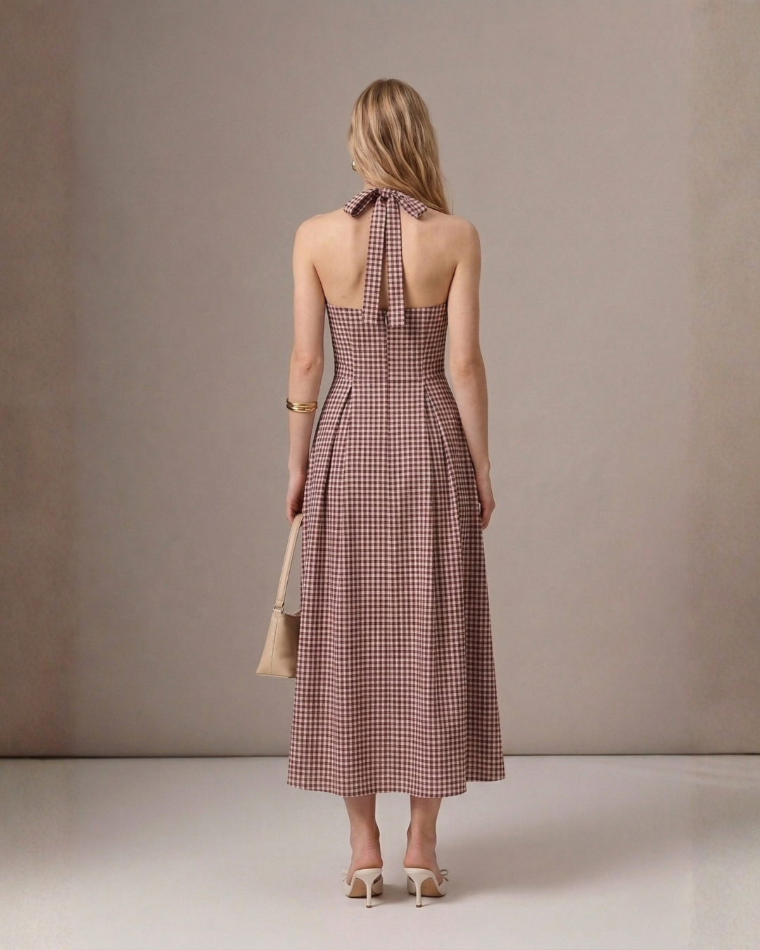 Gingham Veranda maxi Dress