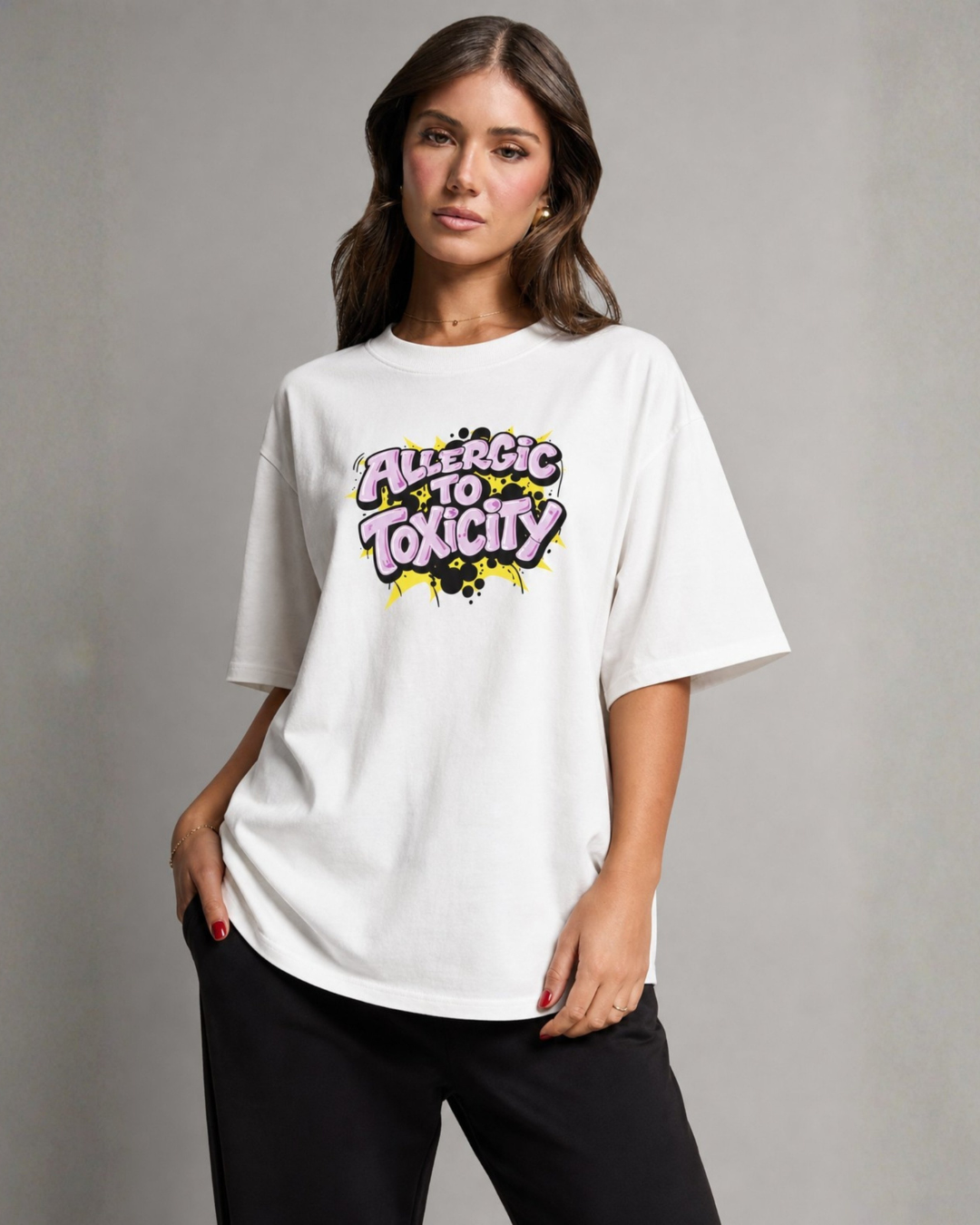 No toxicity oversized tee