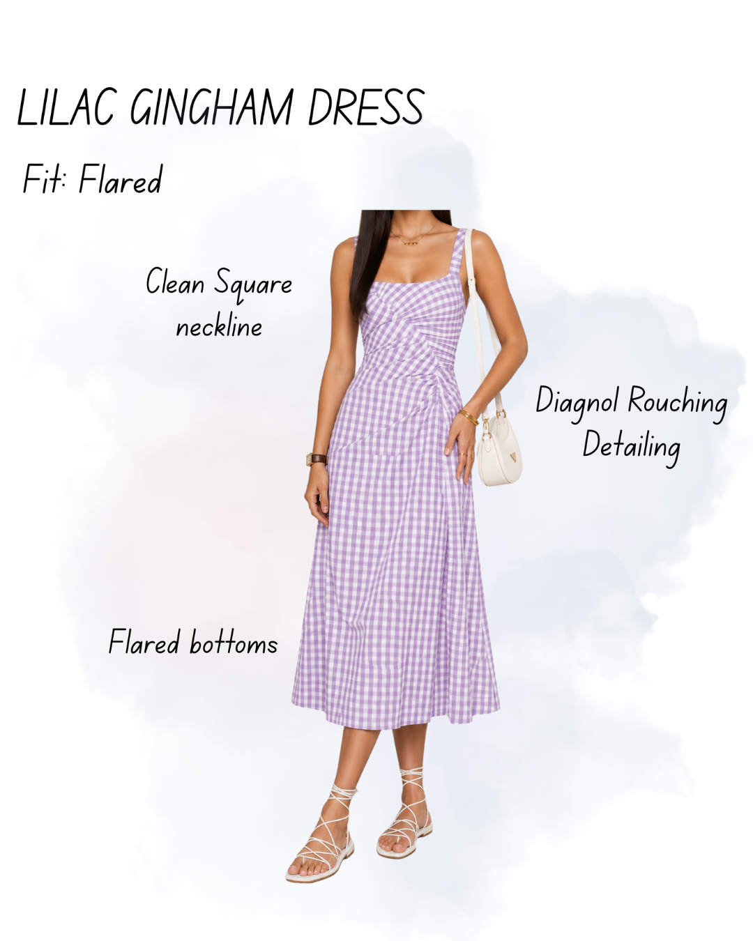 Lilac Gingham Dress
