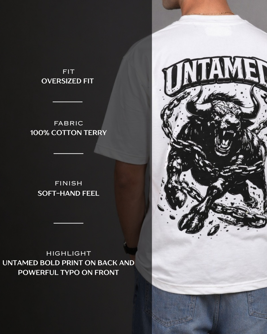 Untamed oversized T shirt