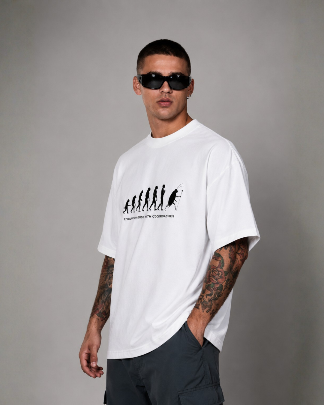 Evolution Ends Oversized Tee
