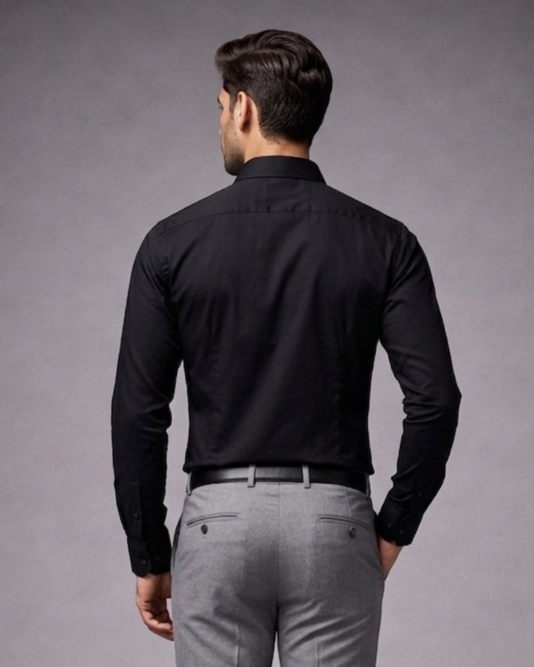 Refined Black Formal Shirt