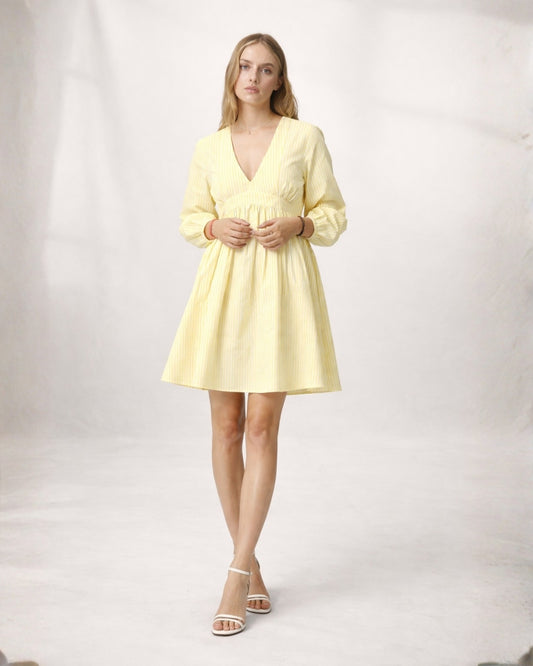 GOLDEN HOUR YELLOW MIDI DRESS