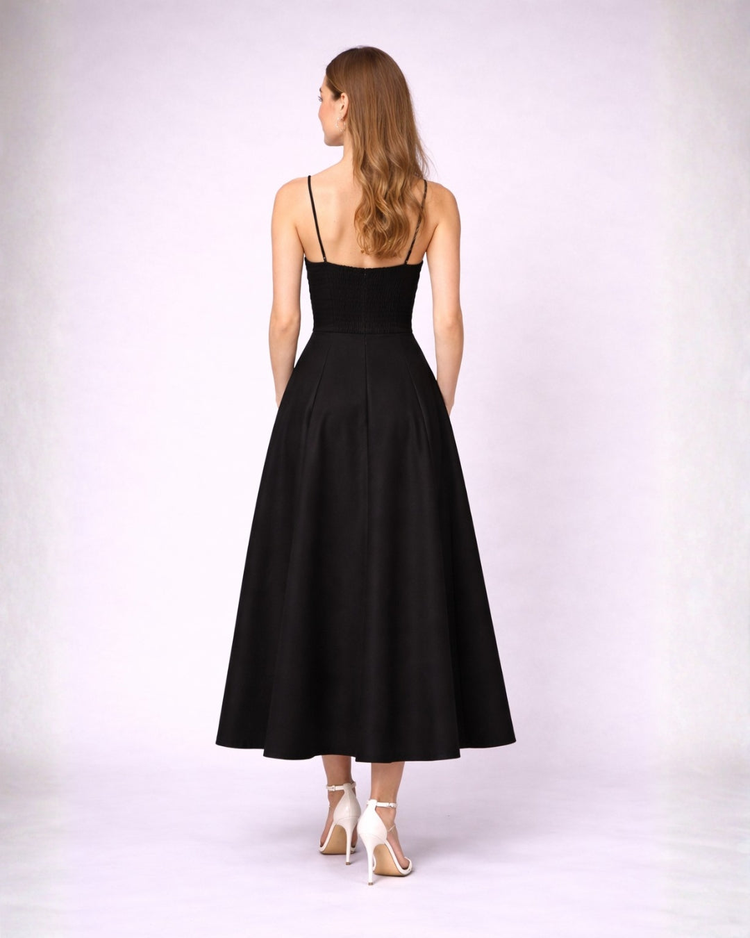 Scarlet Flow flared Black Dress