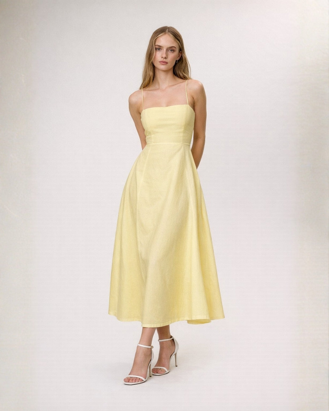 Scarlet Flow flared Yellow Dress