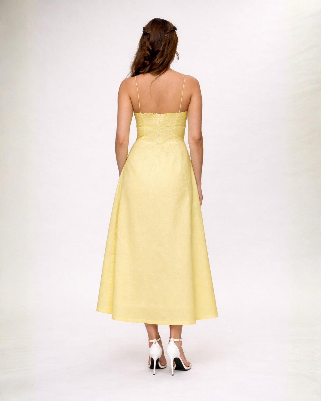 Scarlet Flow flared Yellow Dress