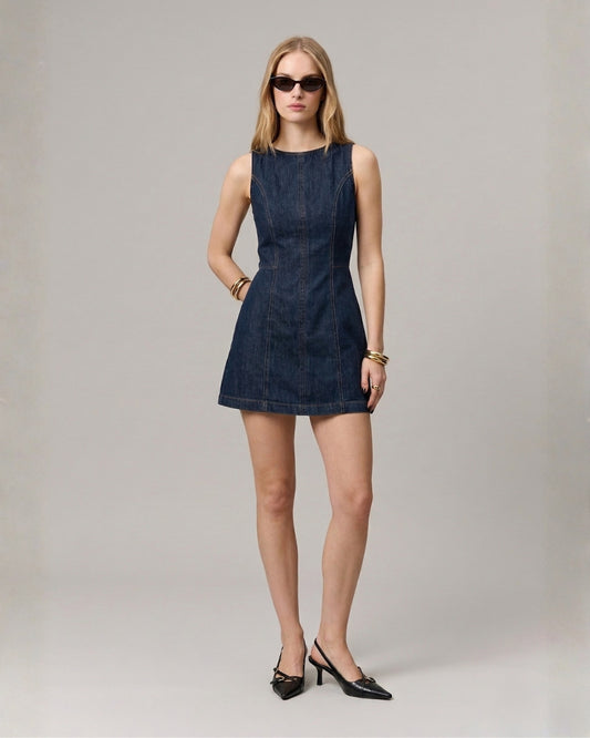 Raw-Cut denim Dress