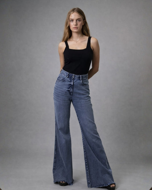 BLUEWAVE FLARE DENIM JEANS